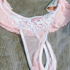 Plus size Sexy Lace Bridal Thong Queen Size